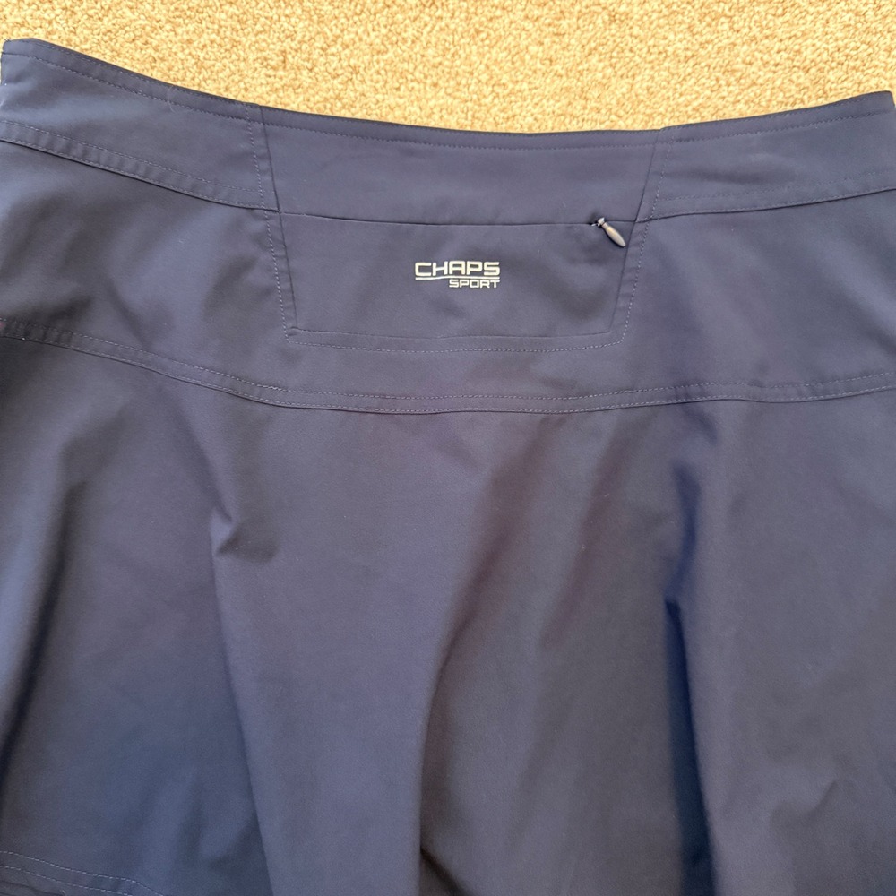Chaps Sport Skort Womens 10 Navy Blue Athletic Golf Tennis Active Skirt - Picture 7 of 9